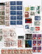 Denmark; Used Stamps (around 145) On 14 Fragments. - Sammlungen