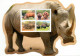 WWF Picture Postcard  BOTSWANA, Rhino   /   Carte Postale, Rhinocéros   - 2011 - Rhinoceros