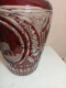 Delcampe - Vase Imposant Ancien En Cristal De Boheme Hauteur 25 Cm Diamètre 18 Cm - Vasi
