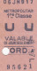 Paris. Métropolitain. Métro Nord A. Ticket De 1re Classe - Europa