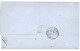 "LIGNE Annexe M" : 1869 80c (n°32) Obl. ANCRE + Trés Rare Cachet MARSEILLE PAQ. FR. M N°1 Sur Lettre Pour YOKOHAMA (JAPO - 1849-1876: Klassik