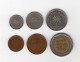 Bahrain Coins - Set Of 6 Pecs - From 5 Fils To 100 Fils First Issue Year 1965 + 500 Fils Year 2000 - Bahreïn