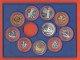 Italia Repubblica 1 2 5 10 20 50 100 200 500 + 500 Lire Caravelle In Argento 1988 Monete Italie Italy Set Proof - Nieuwe Sets & Proefsets