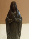 Delcampe - Statuette En Régule Religieux Signé DSR Du XIXème Hauteur 19,5 Cm - Metallo