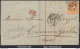 FRANCE N°38 SUR LETTRE POUR CRIMMITSCHAU SAXE GC 1769 LE HAVRE DU 08/07/1875 - 1870 Beleg Van Parijs