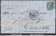 FRANCE N°45C SUR LETTRE GC 2240 MARSEILLE BOUCHES DU RHONE + CAD DU 28/01/1871 - 1870 Ausgabe Bordeaux