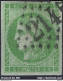 FRANCE EMISSION BORDEAUX 5c VERT JAUNE N°42B OBLITERATION GC 2145 LYON RHONE - 1870 Emission De Bordeaux