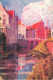 BELGIQUE - Dixmude - Les Bords De L'Yser - Colorisé - Carte Postale Ancienne - Diksmuide