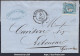 FRANCE N° 46B SUR LETTRE GC 532 BORDEAUX GIRONDE + CAD DU 17/04/1871 - 1870 Emission De Bordeaux