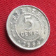 Belize 5 Cents 1994 KM# 34a Lt 1322 *VT Beliz Belice - Belize