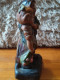 Delcampe - Sujet En Plâtre Polychrome Statue Jeunes Enfants Garçon Et Fillette Titré "Risquons-nous" - Gips