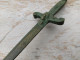 Delcampe - Ancien Ouvre Lettre Bronze Forme Dague Tête De Bouc Pompéi Bacchus - Letter-opener