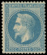 ** FRANCE - Poste - 29B, Type II, Signé Roumet Et Scheller: 20c. Bleu - 1863-1870 Napoléon III Lauré