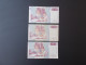 3 BILLETS ITALIE.1000 LIRE.M.MONTESSORIE.EDUCATION. - 1000 Lire