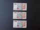 3 BILLETS ITALIE.1000 LIRE.M.MONTESSORIE.EDUCATION. - 1000 Lire