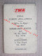 Egypt Cairo Hotel Semiramis City Plan Advertising Airplane TWA Aviation 1950s - Mundo