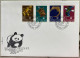 LIECHTENSTEIN 1976, WORLD WILD LIFE FUND, FDC COVER, 4 STAMP, CRY FISH, TURTLE, OTTER, LAPWING BIRD, PANDA ILLUSTRATE. - Lettres & Documents