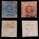 DENMARK.1854-7.Royal Emblems.SCOTT 3-6.USED. - Gebruikt