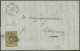 Brf. Schweiz: 1853, Rayon II Ohne Kreuzeinfassung, 10 Rp. Schwarz / Orangerot / Braun - Lettres & Documents