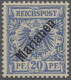 ** Deutsche Kolonien - Marianen: 1899, Krone / Adler Mit Diagonalem Aufdruck, 20 Pf - Islas Maríanas