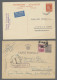 Delcampe - Cover/PPC/GA World Wide: 1884-1969, Partie Von Etwa 190 Belegen Mit U.a. Deutschem Reich, Deu - Colecciones (sin álbumes)