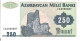 Azerbaijan  P-13  250  Manat  1992  UNC - Azerbeidzjan