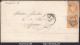 FRANCE N° 28Ax2 SUR LETTRE GC 249 AUXERRE YONNE + CAD TYPE 16 DU 25/07/1869 - 1863-1870 Napoléon III. Laure