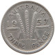 AUSTRALIA THREEPENCE 1957 #a064 0535 - Threepence