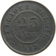 BELGIUM 25 CENTIMES 1918 #c041 0303 - 25 Cents