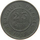 BELGIUM 25 CENTIMES 1917 #a006 0041 - 25 Cents