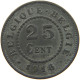 BELGIUM 25 CENTIMES 1916 #a006 0039 - 25 Cents