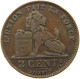 BELGIUM 2 CENTIMES 1909 #a012 0297 - 2 Cents