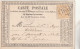 Yvert 59 Carte Précurseur GIMONT Gers 1873 GC 1653 à Baron D' Agos Tibiran St Laurent De Neste Hautes Pyrénées Noblesse - Cartes Précurseurs