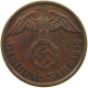 GERMANY 2 PFENNIG 1939 A #c082 0471 - 2 Reichspfennig