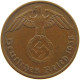 GERMANY 2 PFENNIG 1938 A #c081 0279 - 2 Reichspfennig