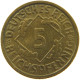 GERMANY 5 PFENNIG 1935 G #a055 0499 - 5 Reichspfennig