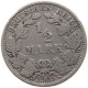 GERMANY EMPIRE 1/2 MARK 1905 E #a073 0349 - 1/2 Mark