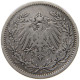 GERMANY EMPIRE 1/2 MARK 1905 A #a081 0817 - 1/2 Mark