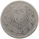 GERMANY EMPIRE 1/2 MARK 1905 A #a069 0227 - 1/2 Mark