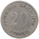 GERMANY EMPIRE 20 PFENNIG 1876 F #s059 0465 - 20 Pfennig