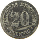 GERMANY EMPIRE 20 PFENNIG 1876 A #a087 0643 - 20 Pfennig