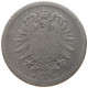 GERMANY EMPIRE 20 PFENNIG 1875 D #a004 0289 - 20 Pfennig