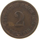 GERMANY EMPIRE 2 PFENNIG 1874 G #a066 0697 - 2 Pfennig