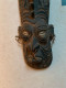 Ancien Masque Polynésien En Bois - African Art