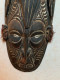 Ancien Masque Polynésien En Bois - Arte Africano