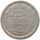 NETHERLANDS 25 CENTS 1919 #c018 0281 - 25 Cent