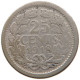 NETHERLANDS 25 CENTS 1918 #a044 0195 - 25 Cent