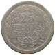 NETHERLANDS 25 CENTS 1914 #a045 0717 - 25 Centavos