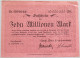 GERMANY 10 MILLIONEN MARK 1923 #alb002 0389 - 10 Millionen Mark