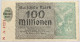 GERMANY 100 MILLIONEN MARK 1923 #alb012 0091 - 100 Millionen Mark